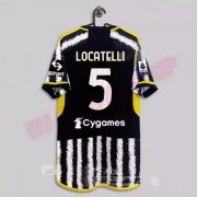 Fotballdrakter Juventus 2023-24 Manuel Locatelli 5 Hjemme Draktsett..